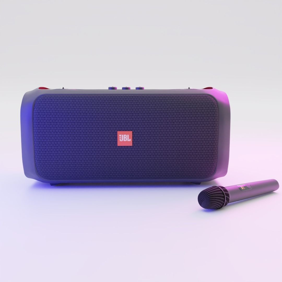 JBL PARTYBOX GO Low-poly 3D model_2