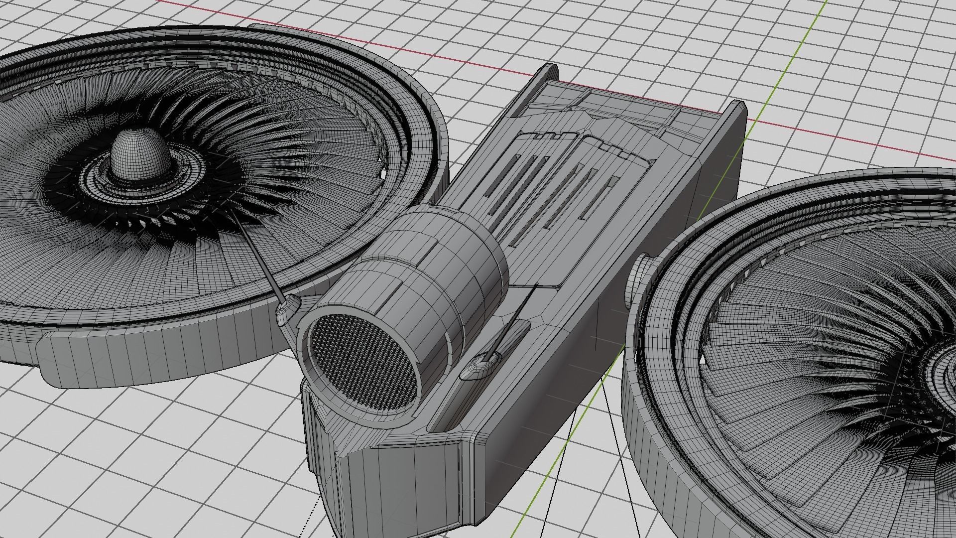 scifi helicopter 3D model_14