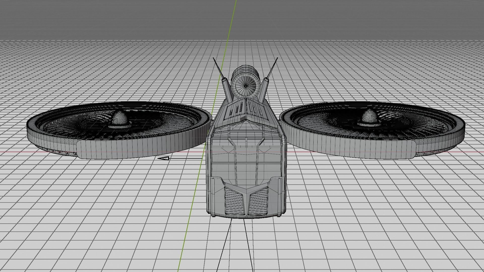 scifi helicopter 3D model_12