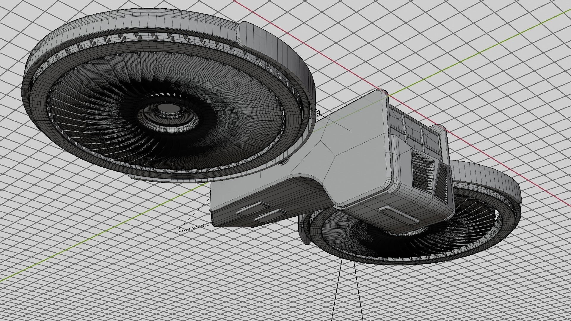 scifi helicopter 3D model_13