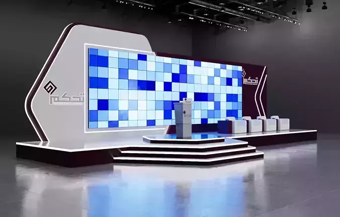 stage design 3D model 3D model