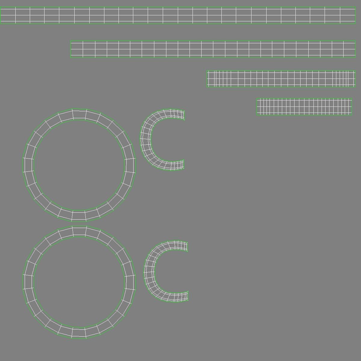 Copyright Symbol Free low-poly 3D model_6