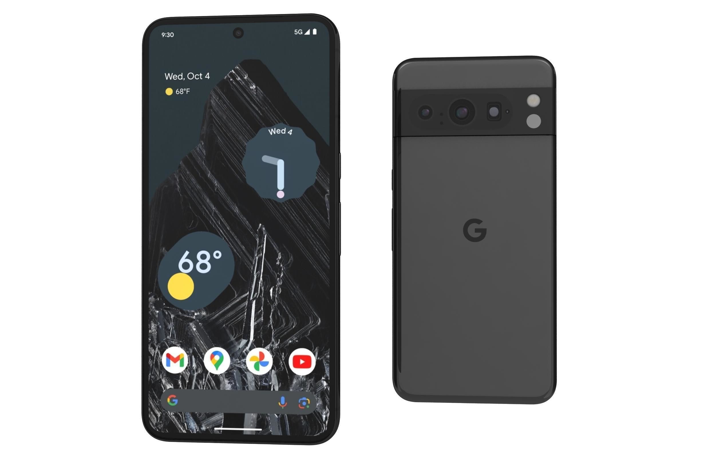 Google Pixel 8 Pro Obsidian Black 3D model_6