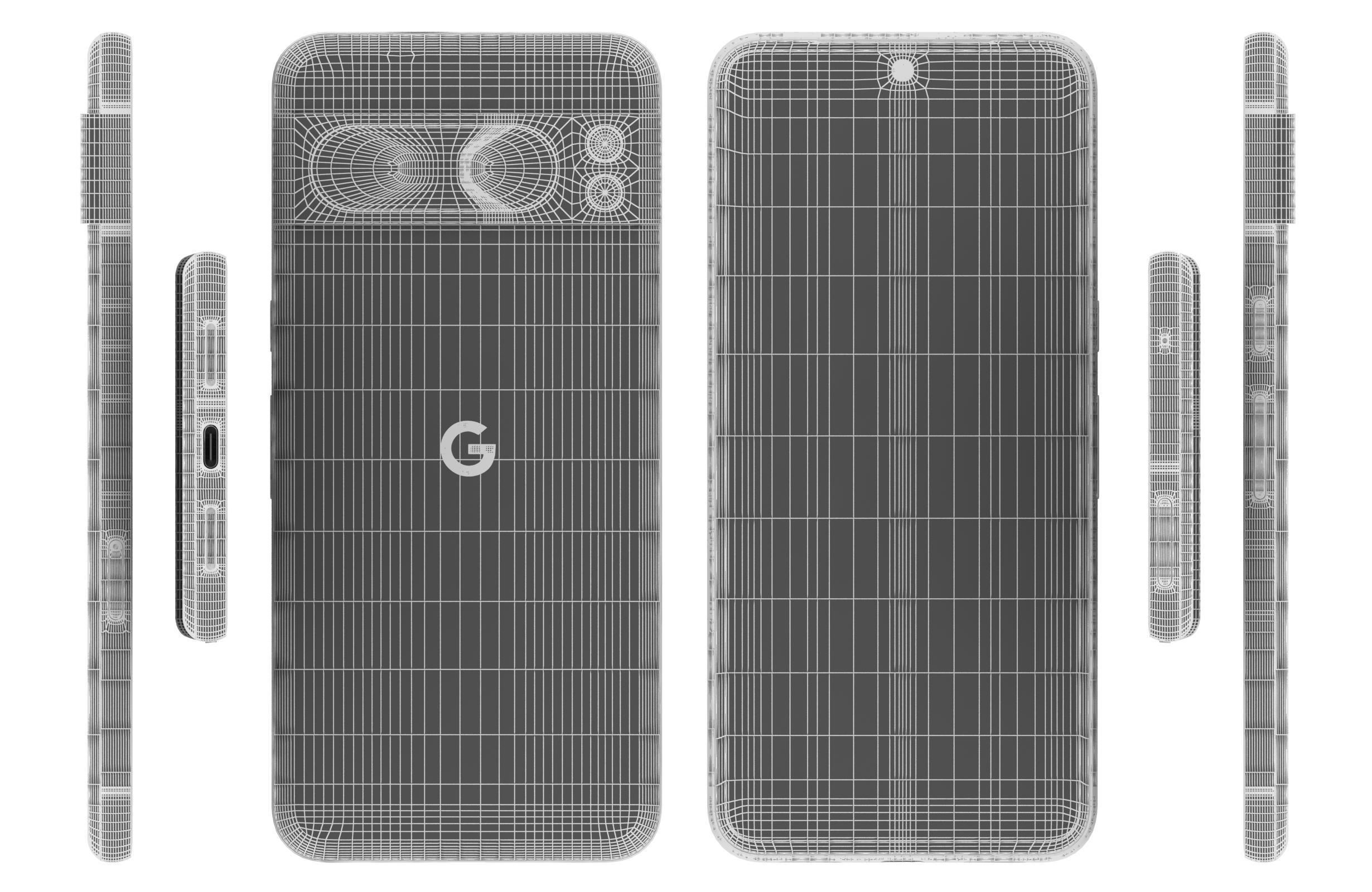 Google Pixel 8 Pro Obsidian Black 3D model_16