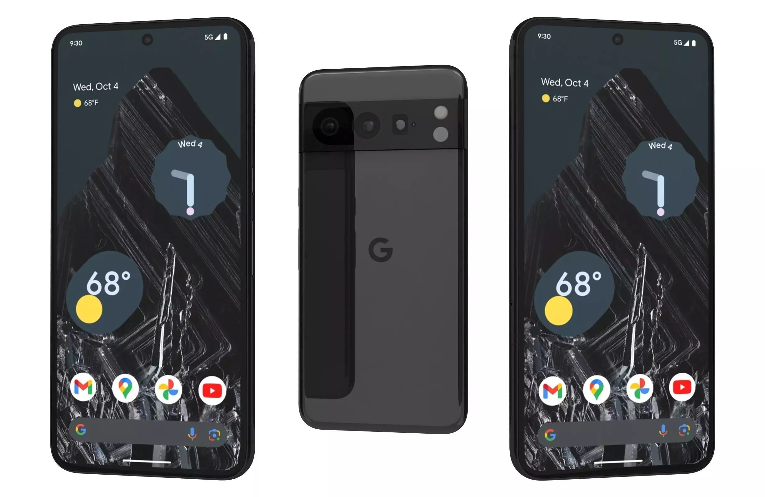Google Pixel 8 Pro Obsidian Black 3D model_0