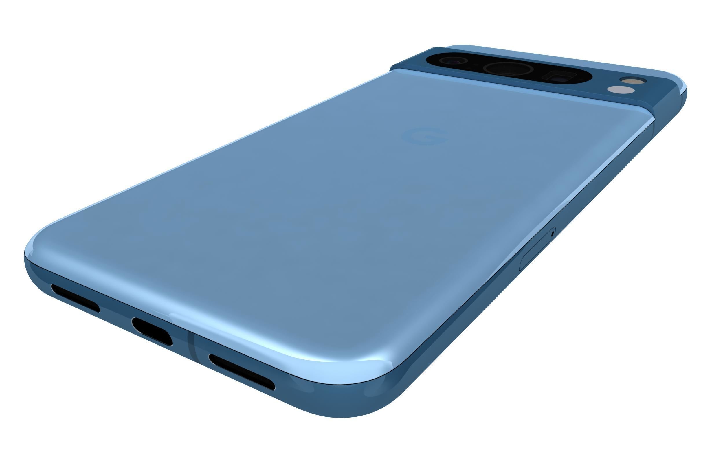 Google Pixel 8 Pro Sky Blue 3D model_13