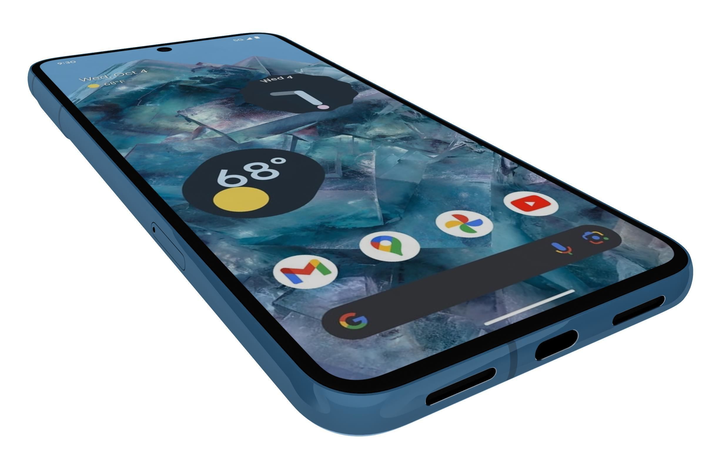 Google Pixel 8 Pro Sky Blue 3D model_11