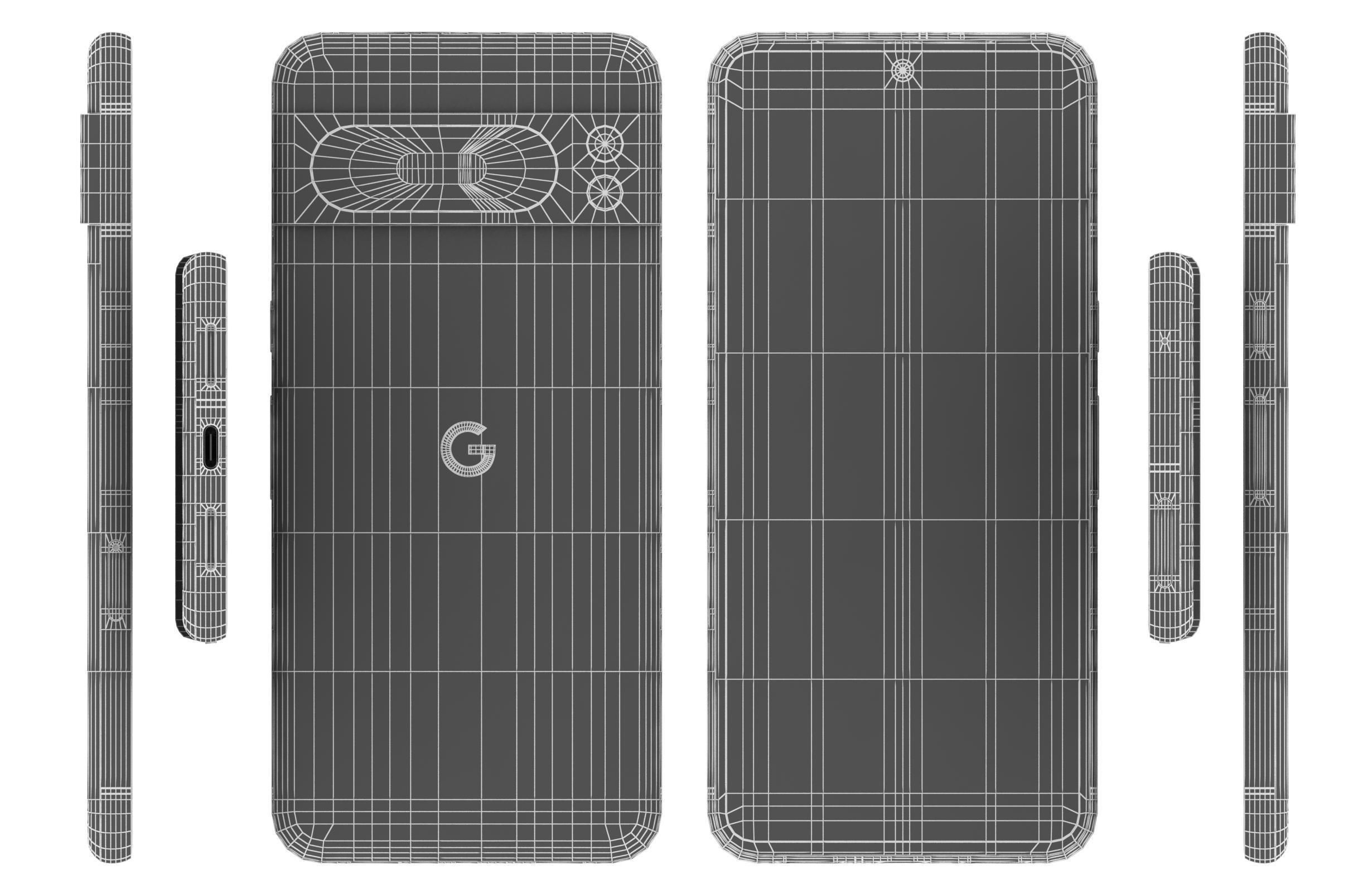 Google Pixel 8 Pro Sky Blue 3D model_16