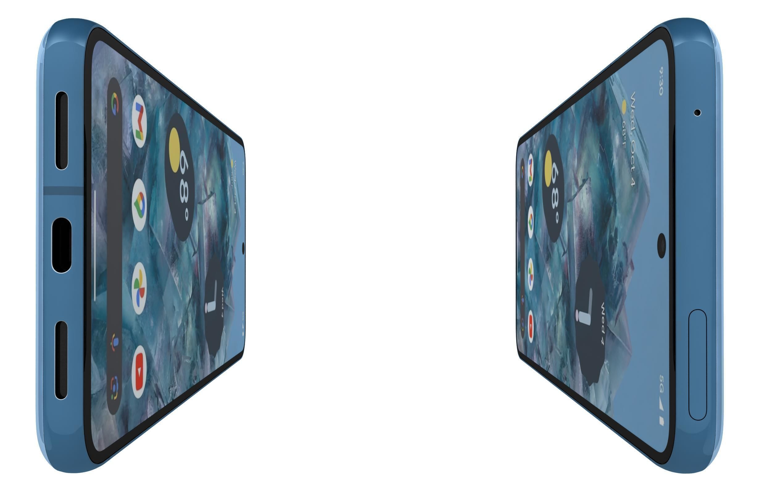 Google Pixel 8 Pro Sky Blue 3D model_6