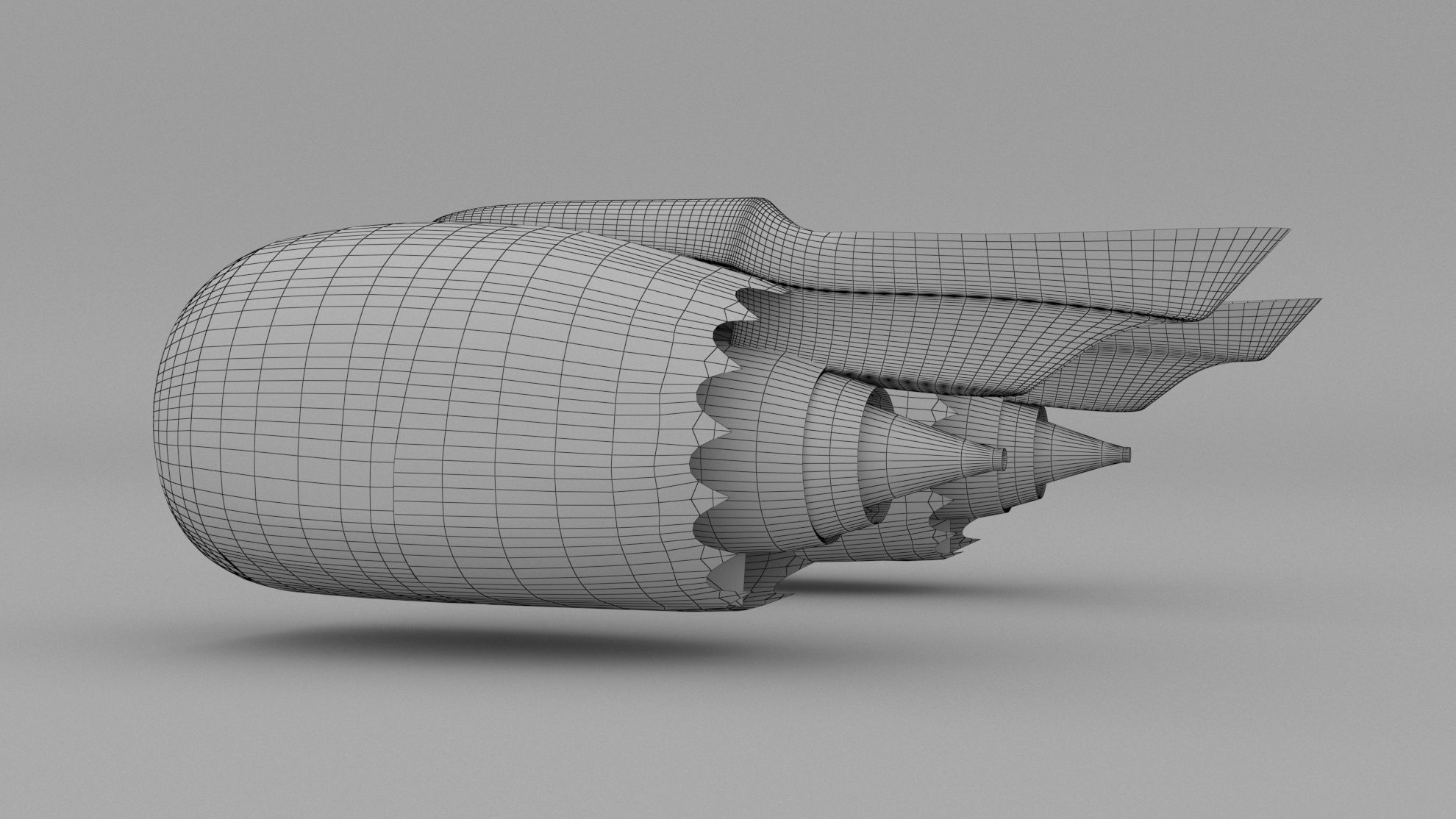 Jet Engine CFM LEAP 3D model_8