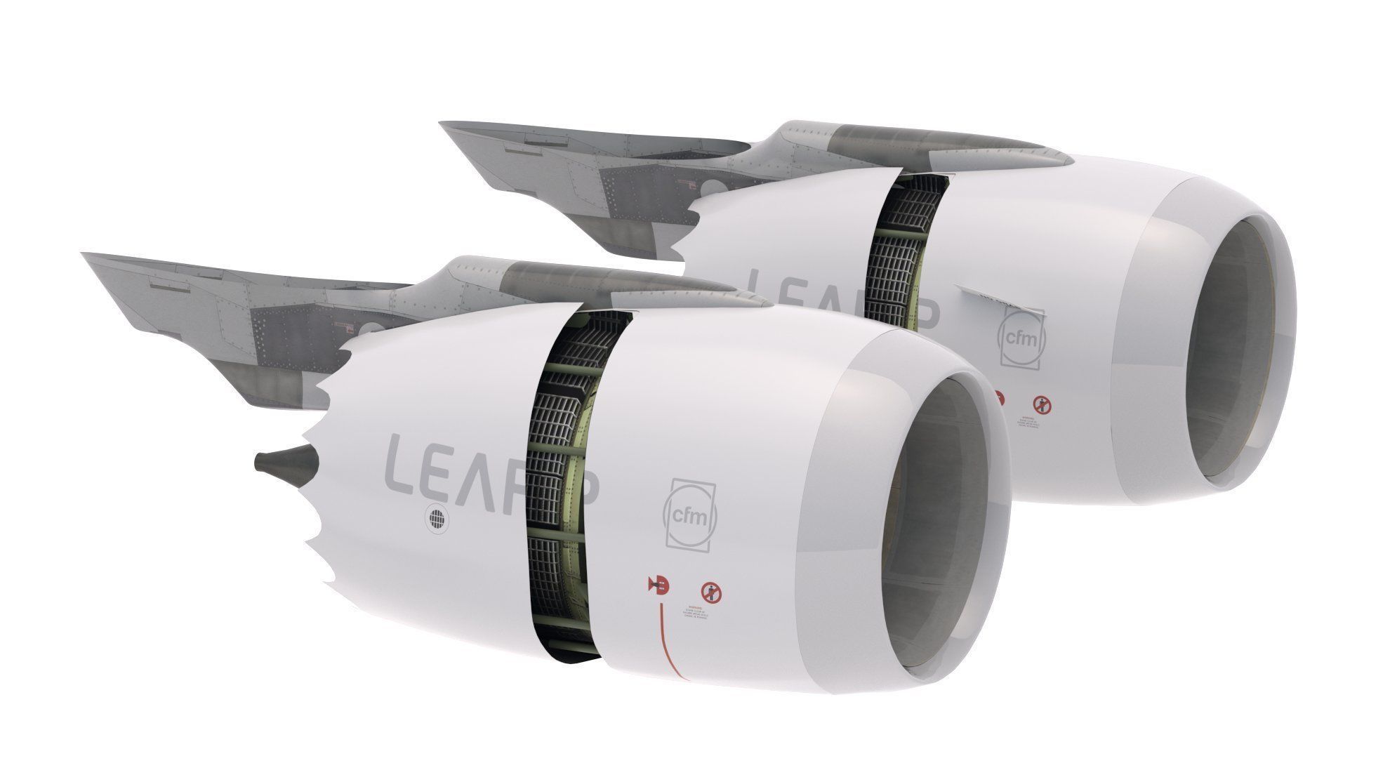 Jet Engine CFM LEAP 3D model_5