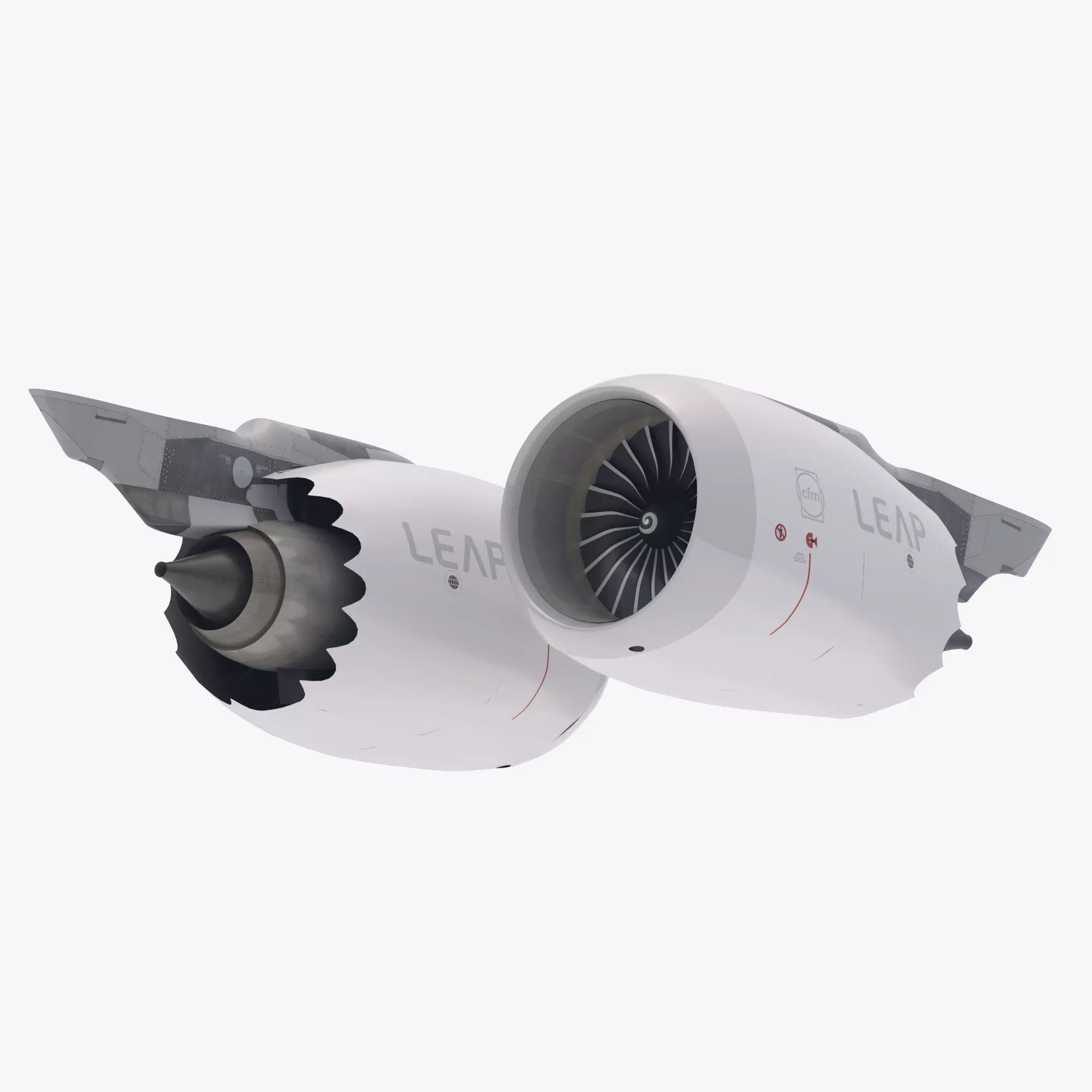 Jet Engine CFM LEAP 3D model_0