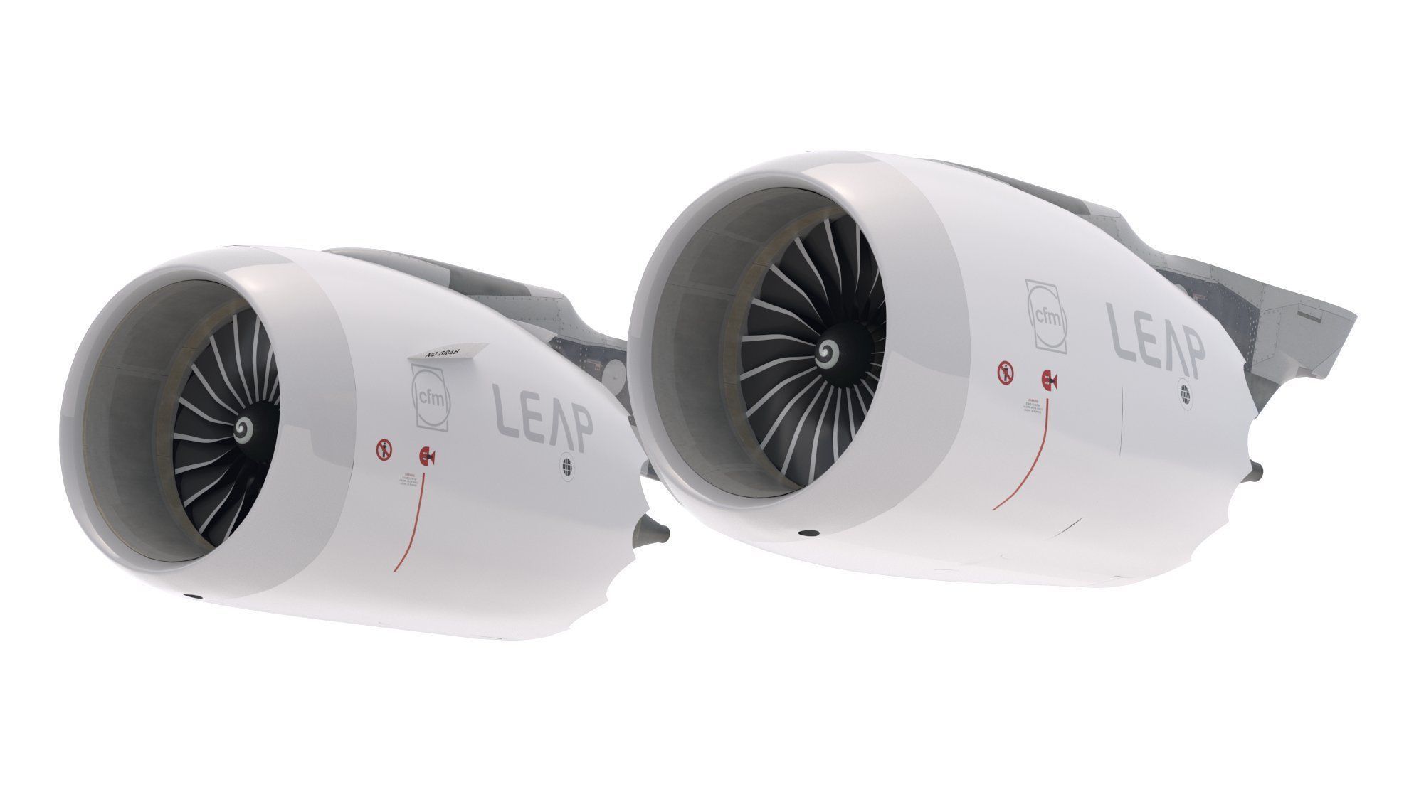 Jet Engine CFM LEAP 3D model_1