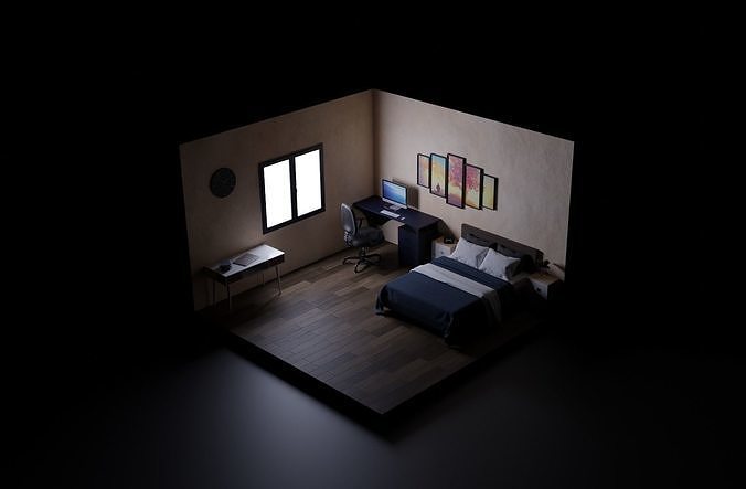 Isometric Room 3D model