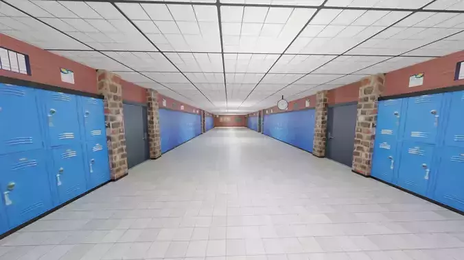 School Corridor