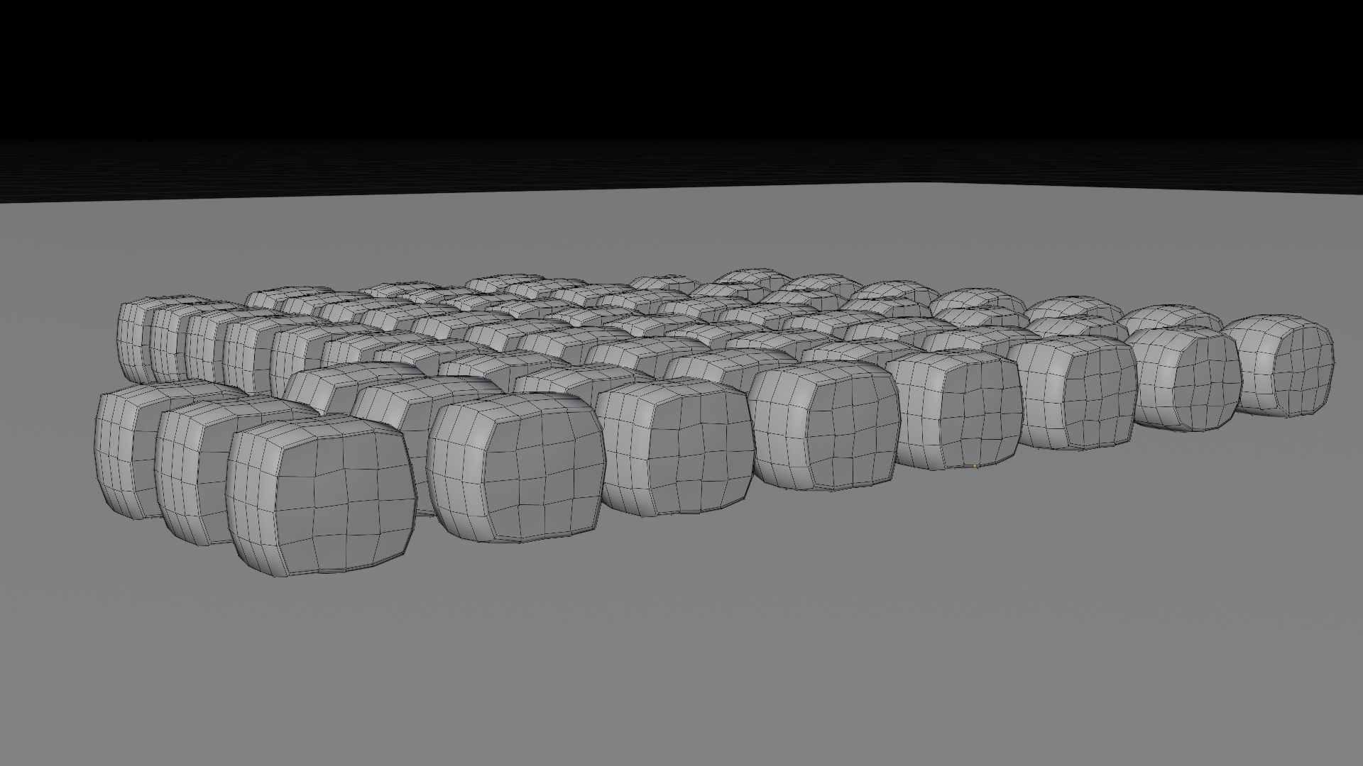 Sushi Maki Roll set fast food Low-poly 3D model_18