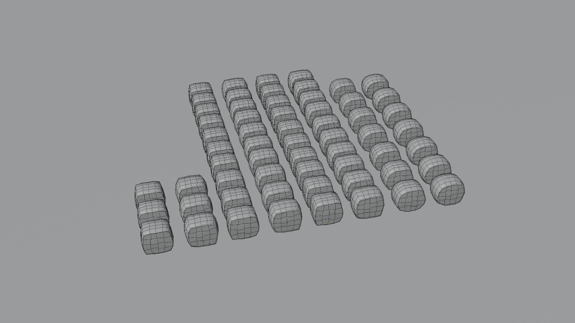 Sushi Maki Roll set fast food Low-poly 3D model_10