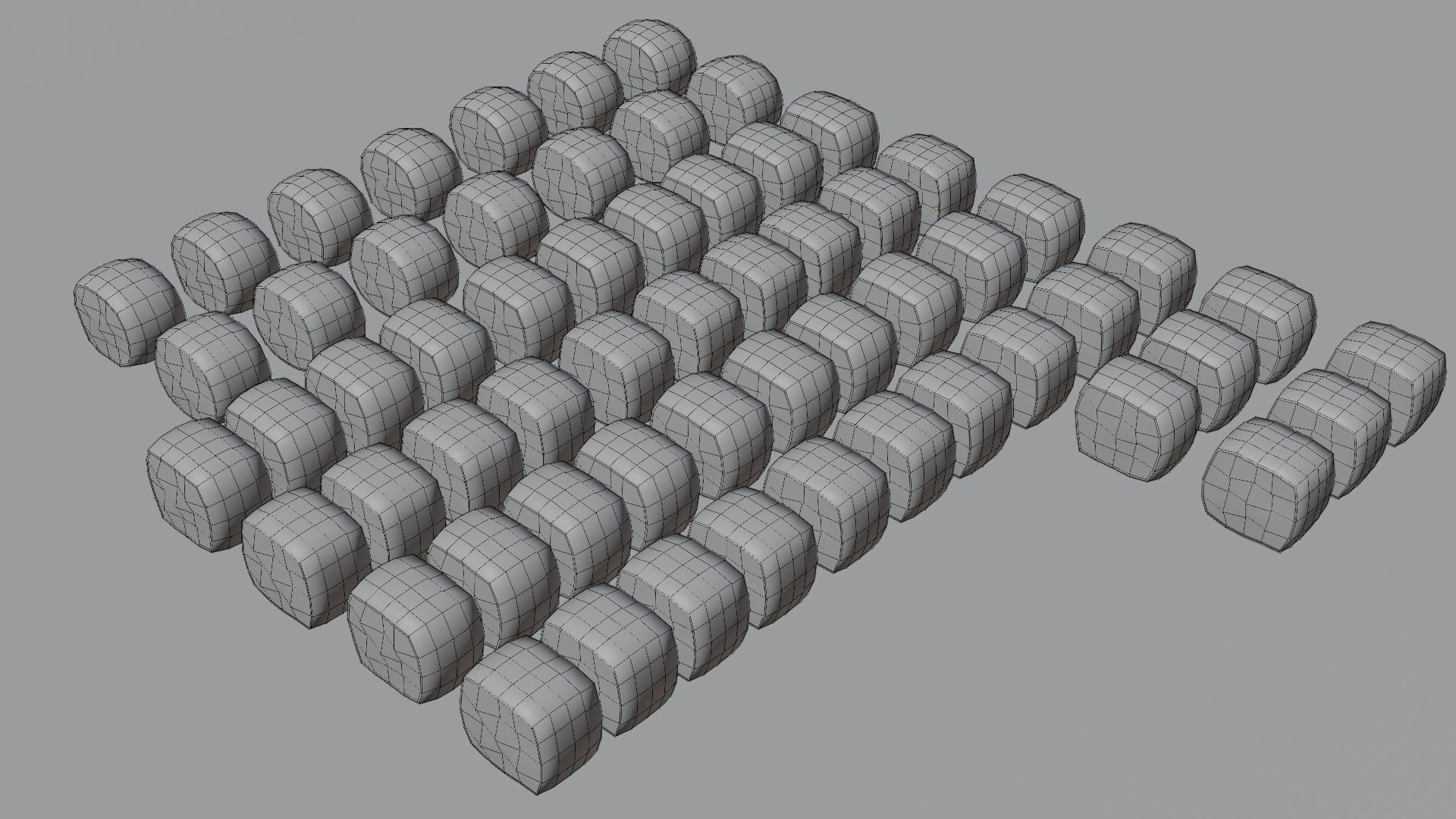 Sushi Maki Roll set fast food Low-poly 3D model_13