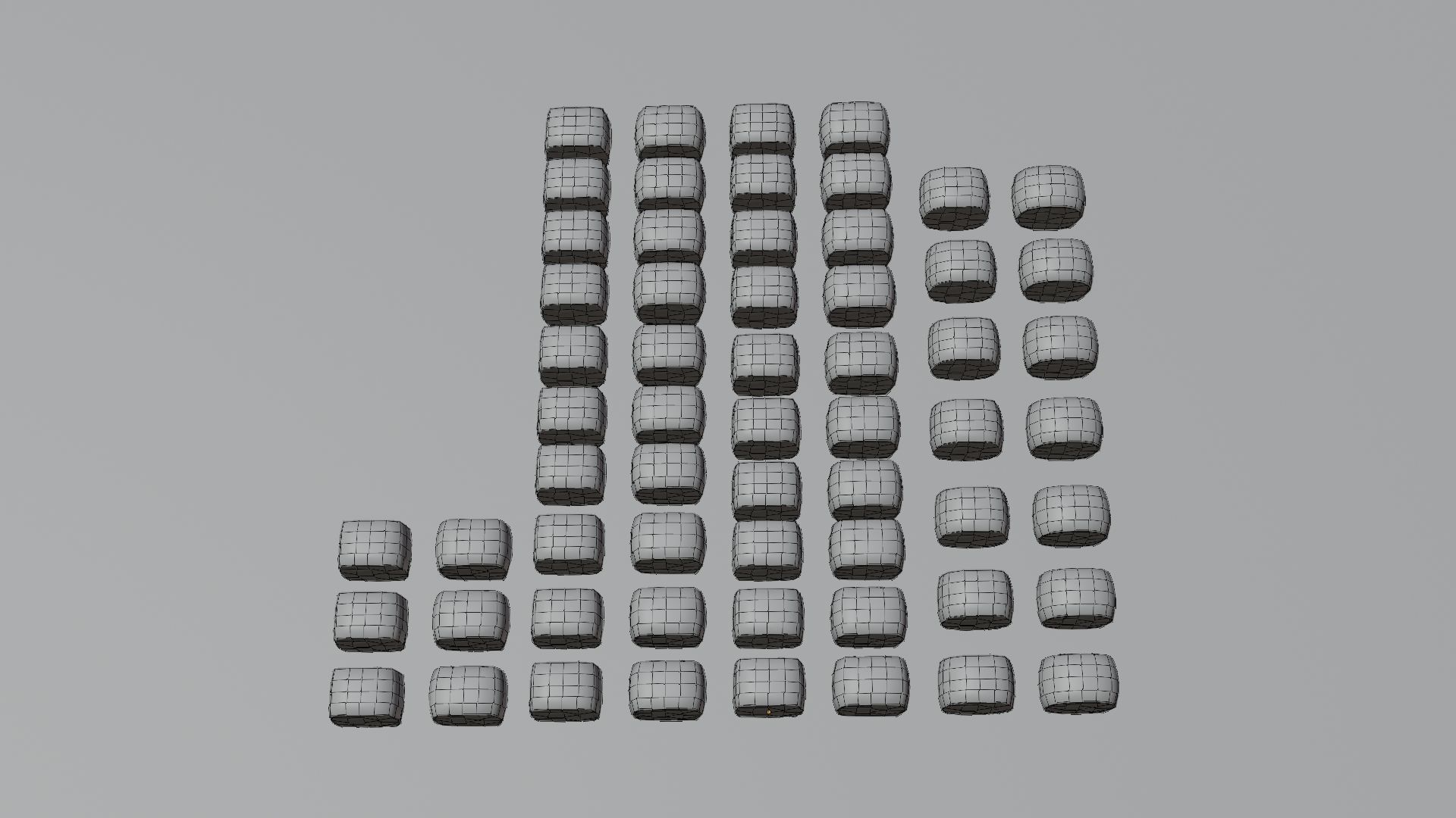 Sushi Maki Roll set fast food Low-poly 3D model_19