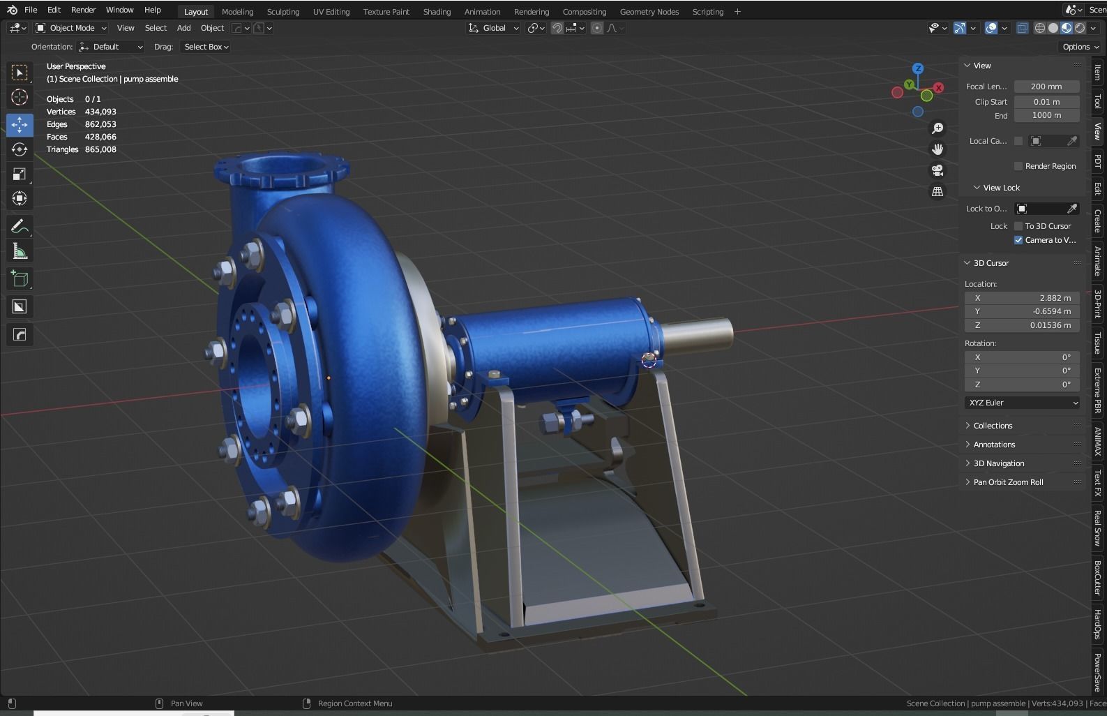 Centrifugal Pump Detailed Design 3D model_15