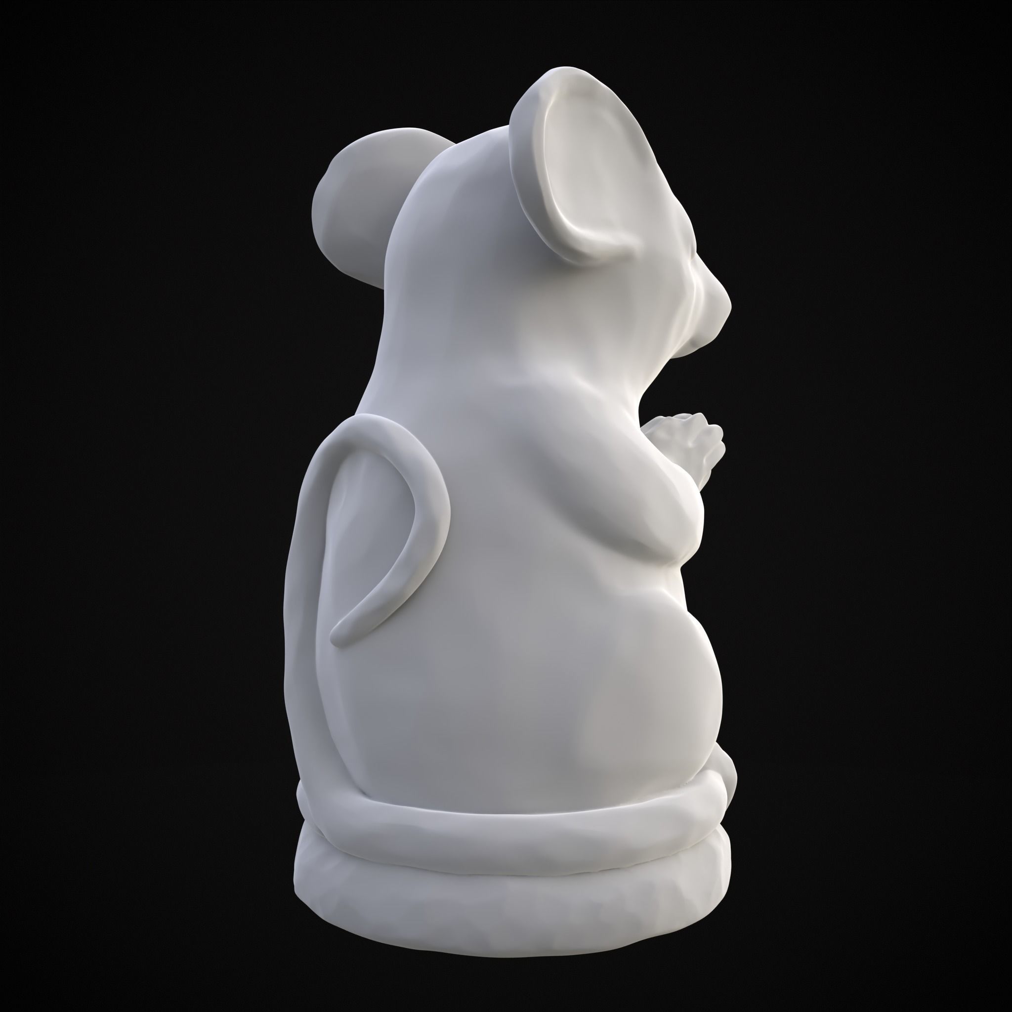 Praying Mouse 3D Print 3D print model_5