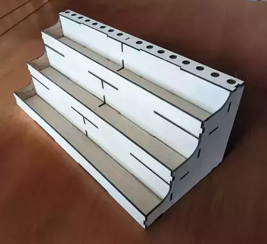 Laser Cut Paint Rack