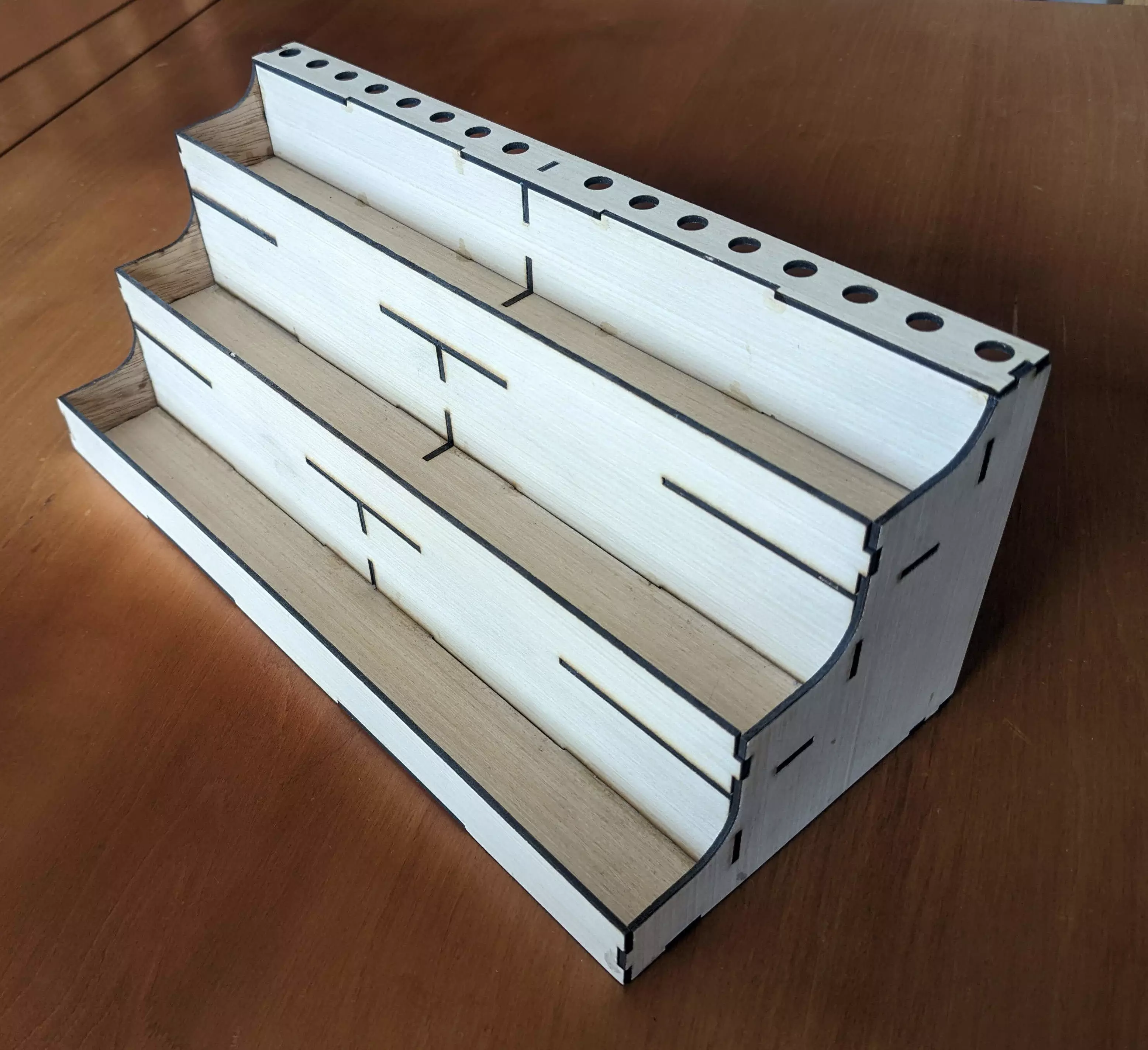 Laser Cut Paint Rack 3D print model_0