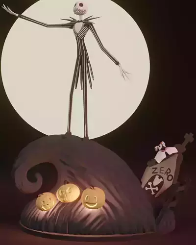 Jack Skellington 3D print model