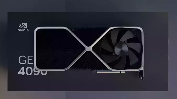 NVIDIA RTX 4090 Graphic Card 3D model
