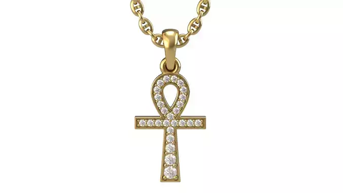 Ankh pendant V1 3D print model