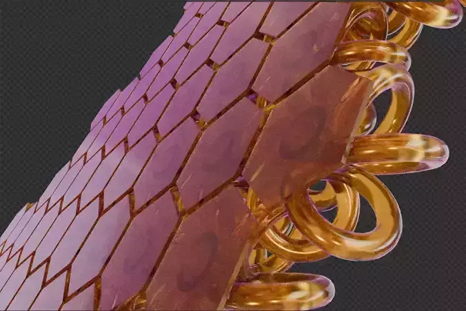 Hex fabric 3D printable