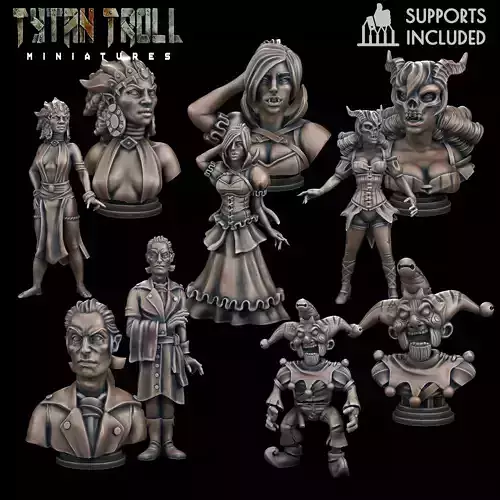 Curse of Strahd 05 - Mini Bust Pack - Pre-Supported