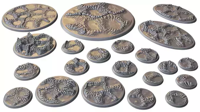 Alien World Miniature bases