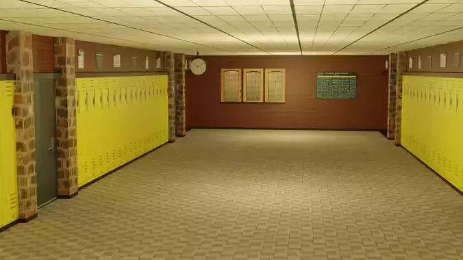 School Hallway