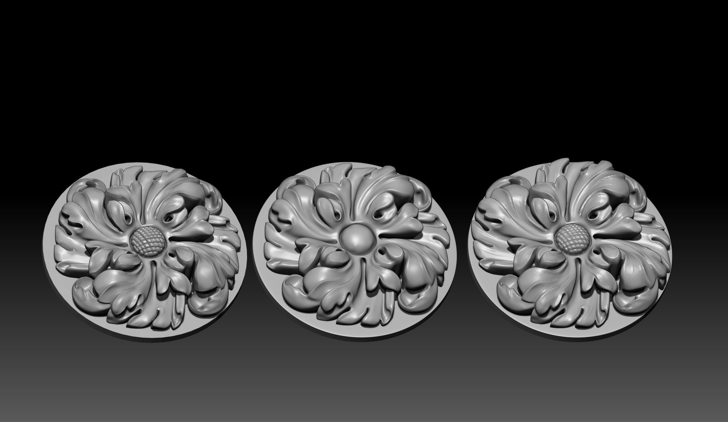 Carved decor2 3D print model_3