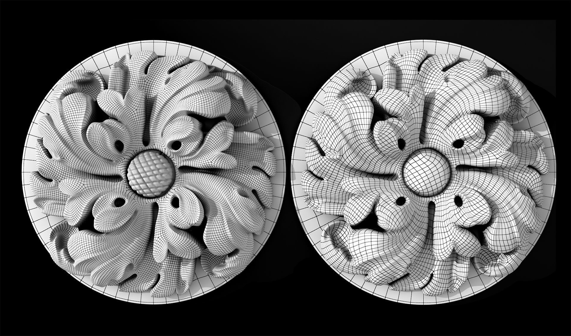 Carved decor2 3D print model_8
