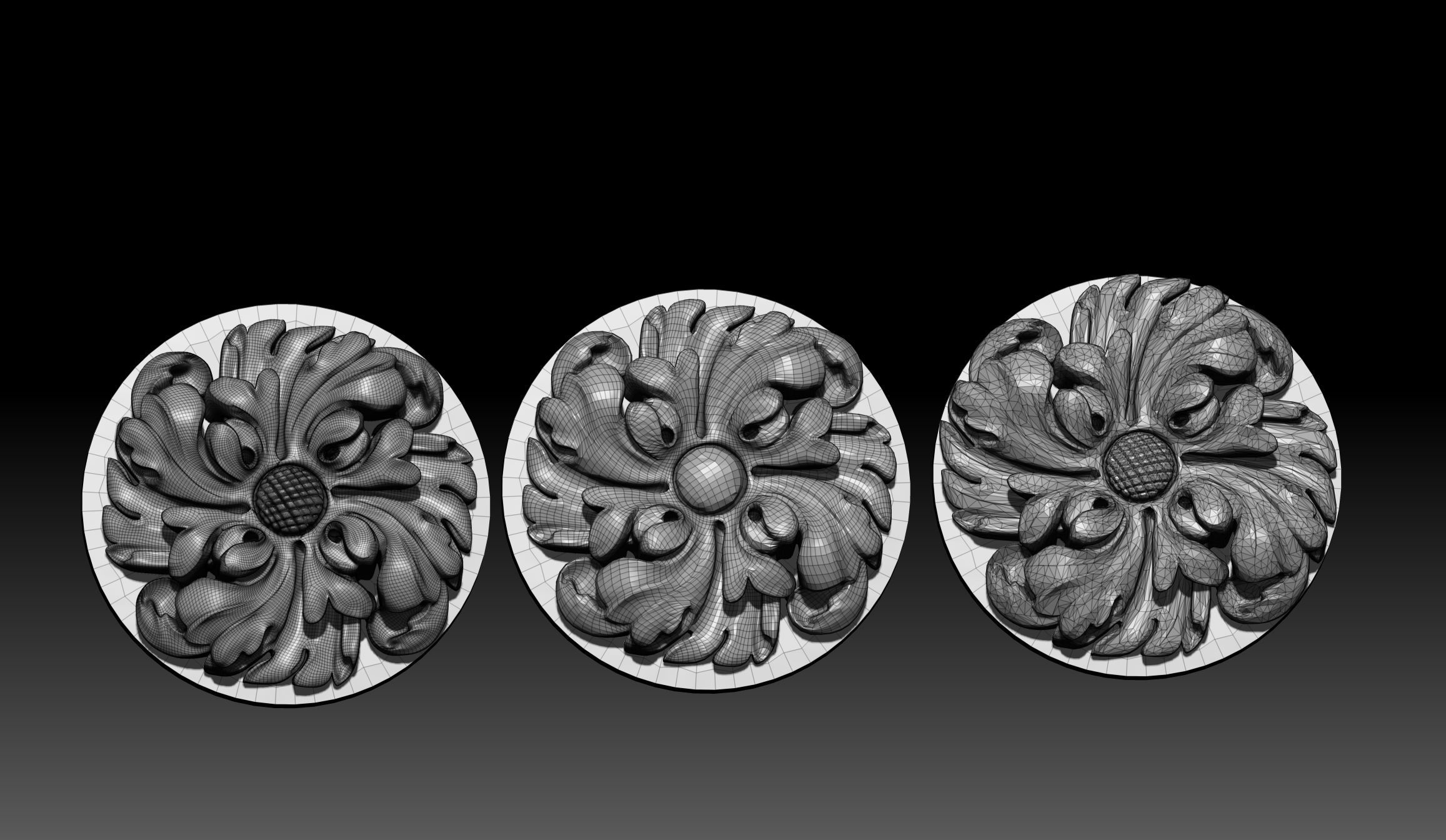 Carved decor2 3D print model_4