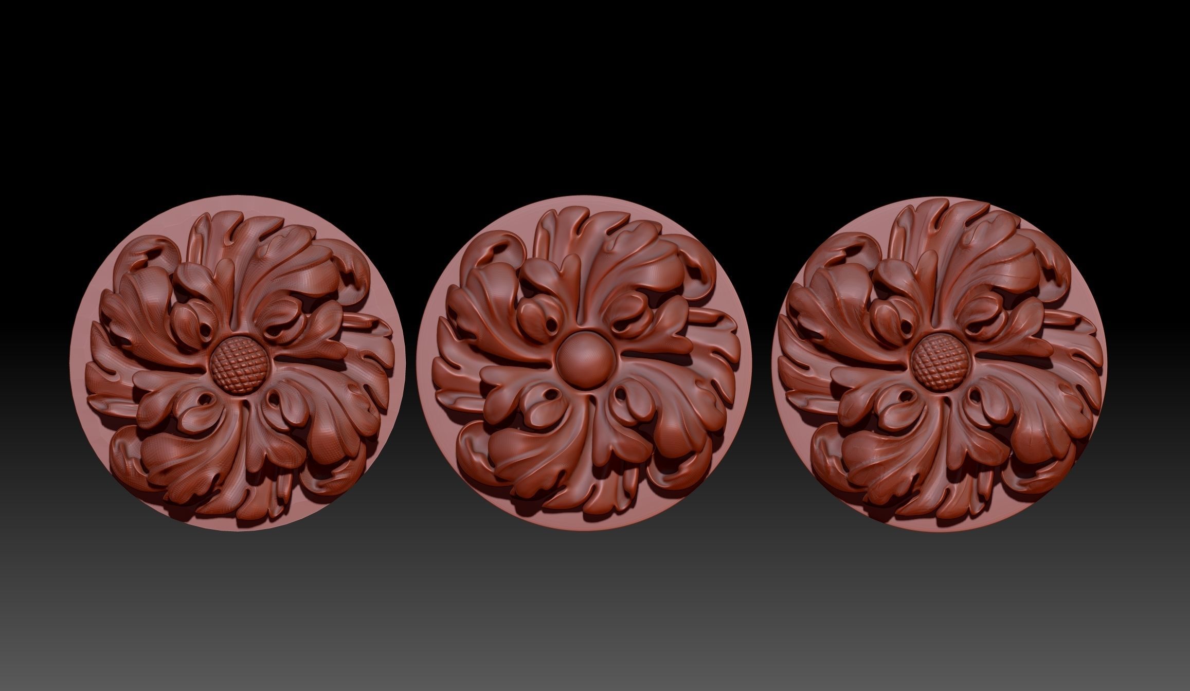 Carved decor2 3D print model_1