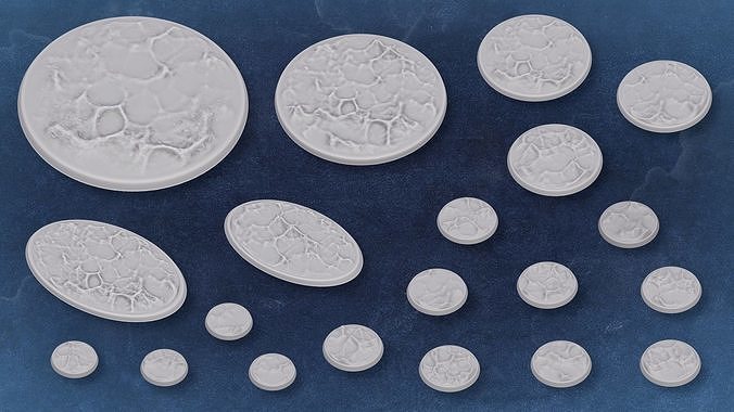 Miniature Bases Snow storm  3D print model