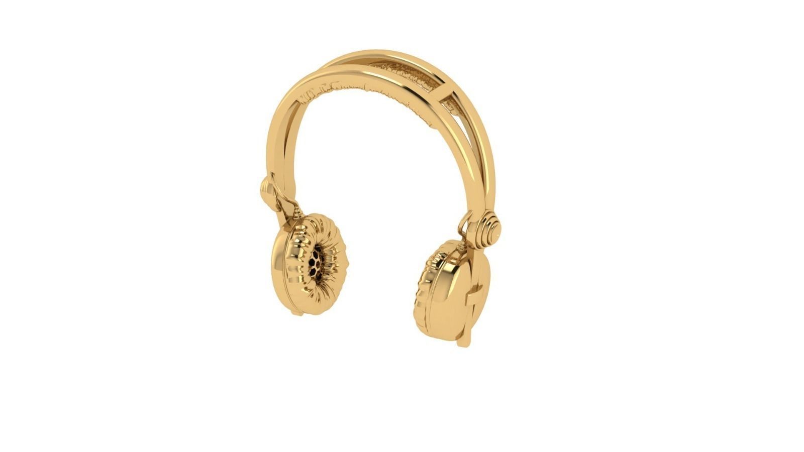 headphone pendent 3D print model_2