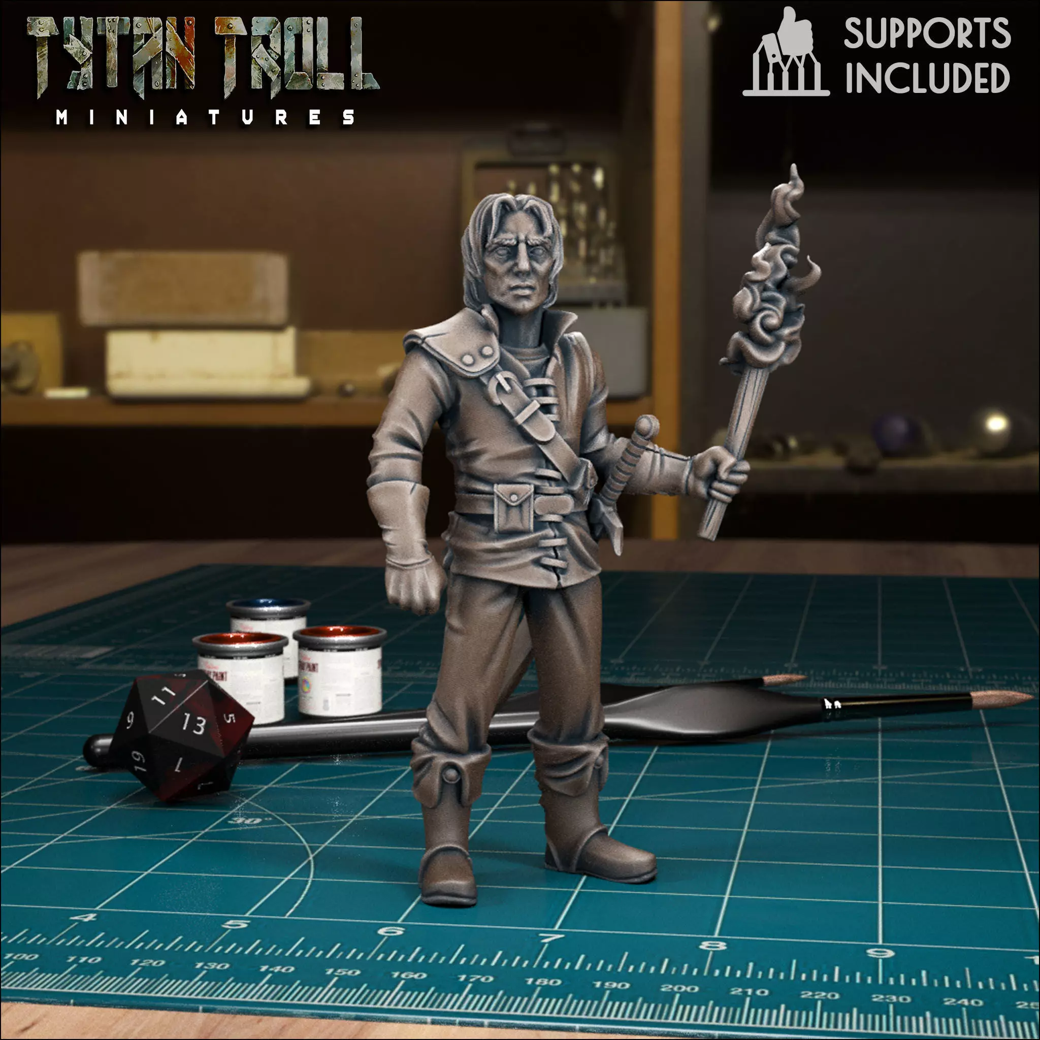 Curse of Strahd - Ismark - Pre-Supported 3D print model