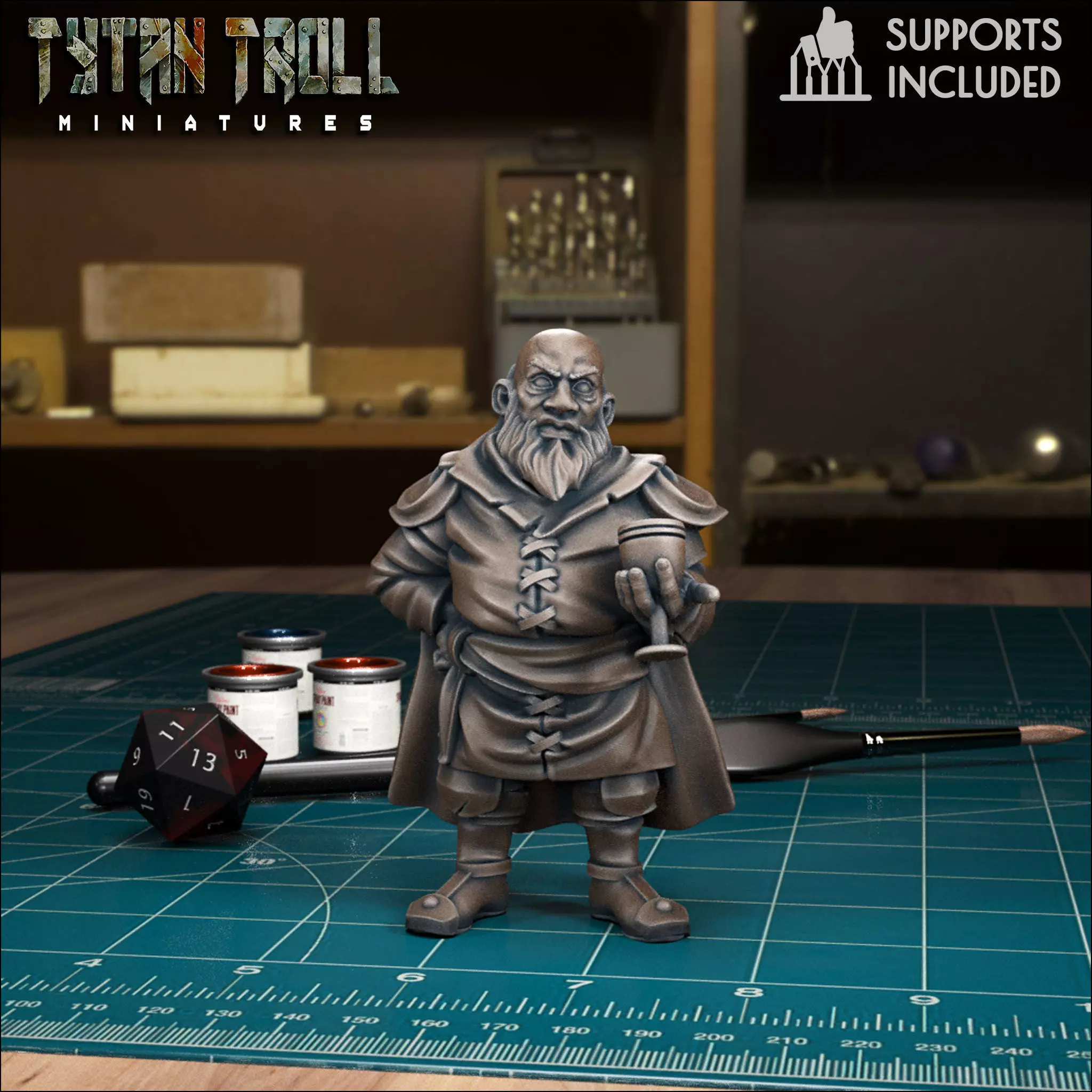 Curse of Strahd - Dimitri - Pre-Supported 3D print model