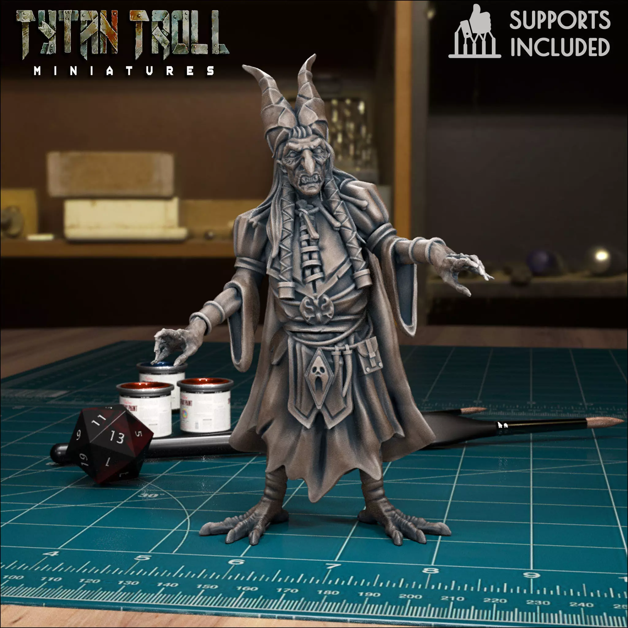 Curse of Strahd - Babalysaga - Pre-Supported 3D print model