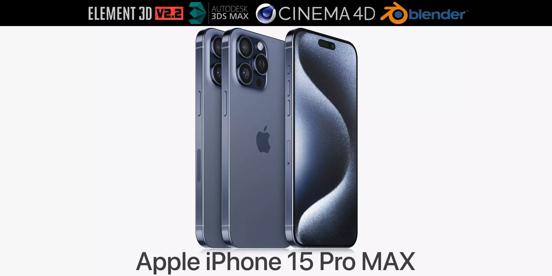 Apple iPhone 15 pro MAX 3D model_0