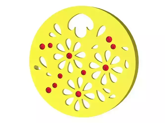 6840 fashion flower partten pendant