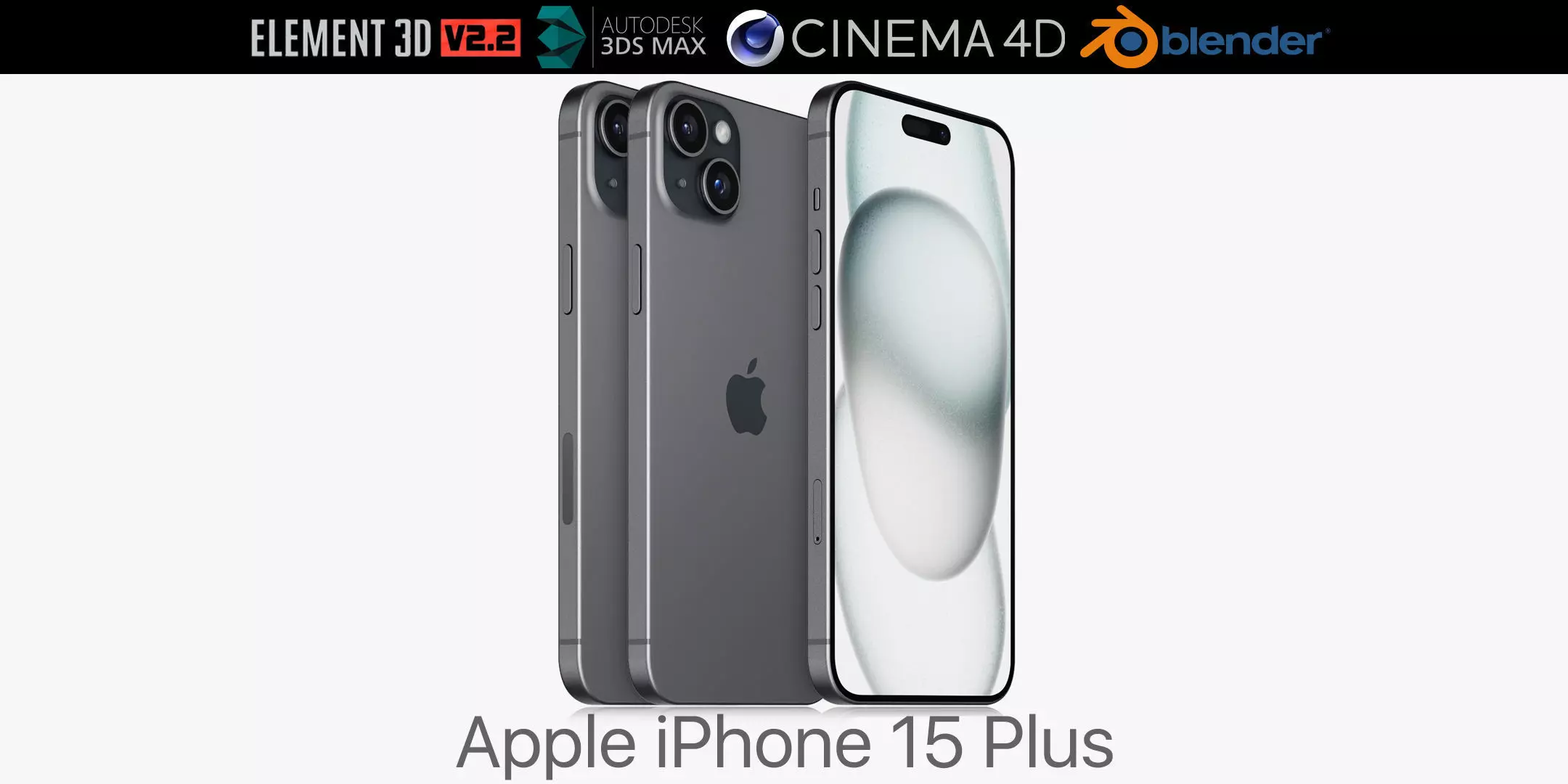 Apple iPhone 15 plus 3D model_0