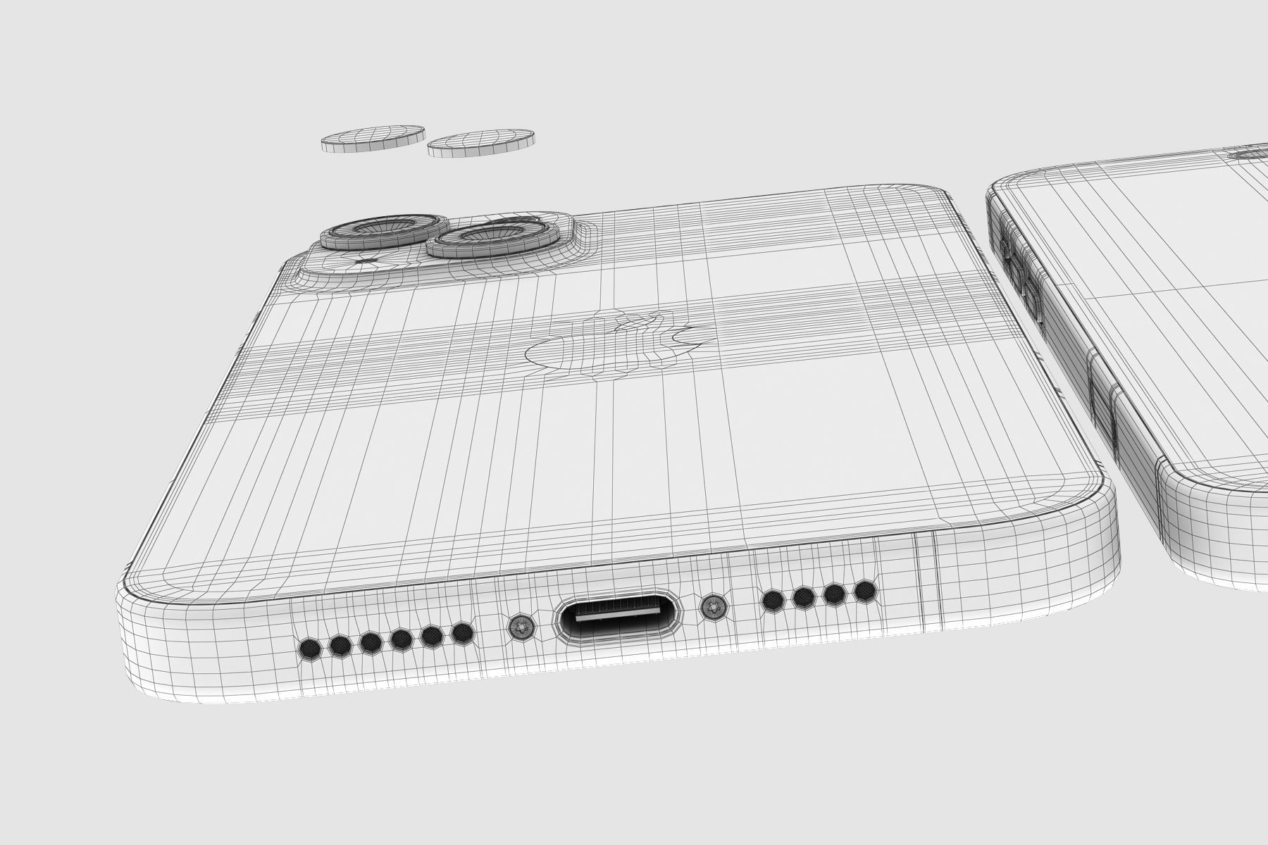 Apple iPhone 15 plus 3D model_17