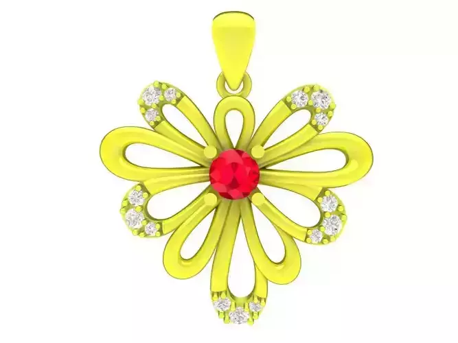 6851 Luxury Diamond Art Pendant 