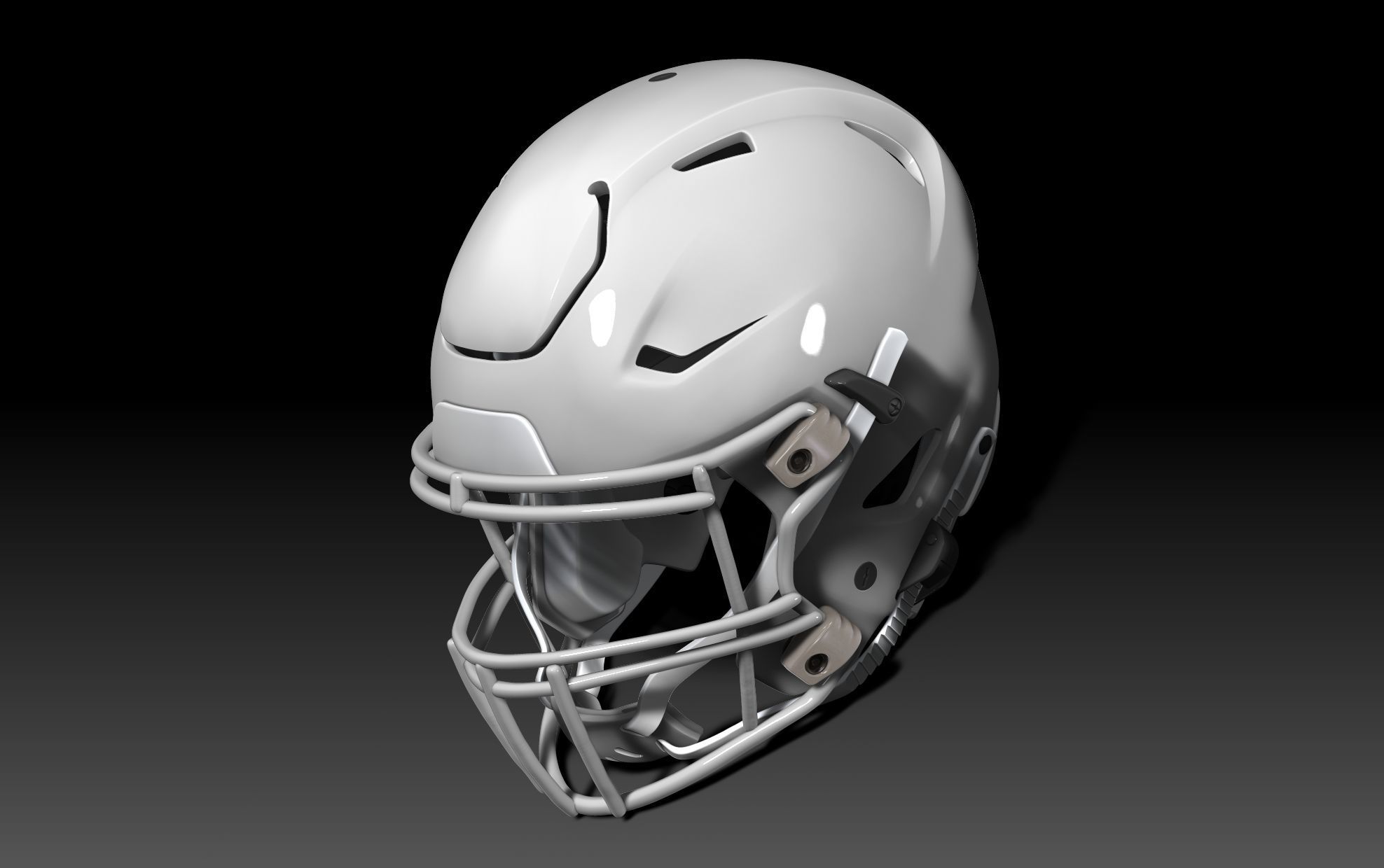 NFL Riddell SPEEDFLEX  helmet with padding 3D print model_11