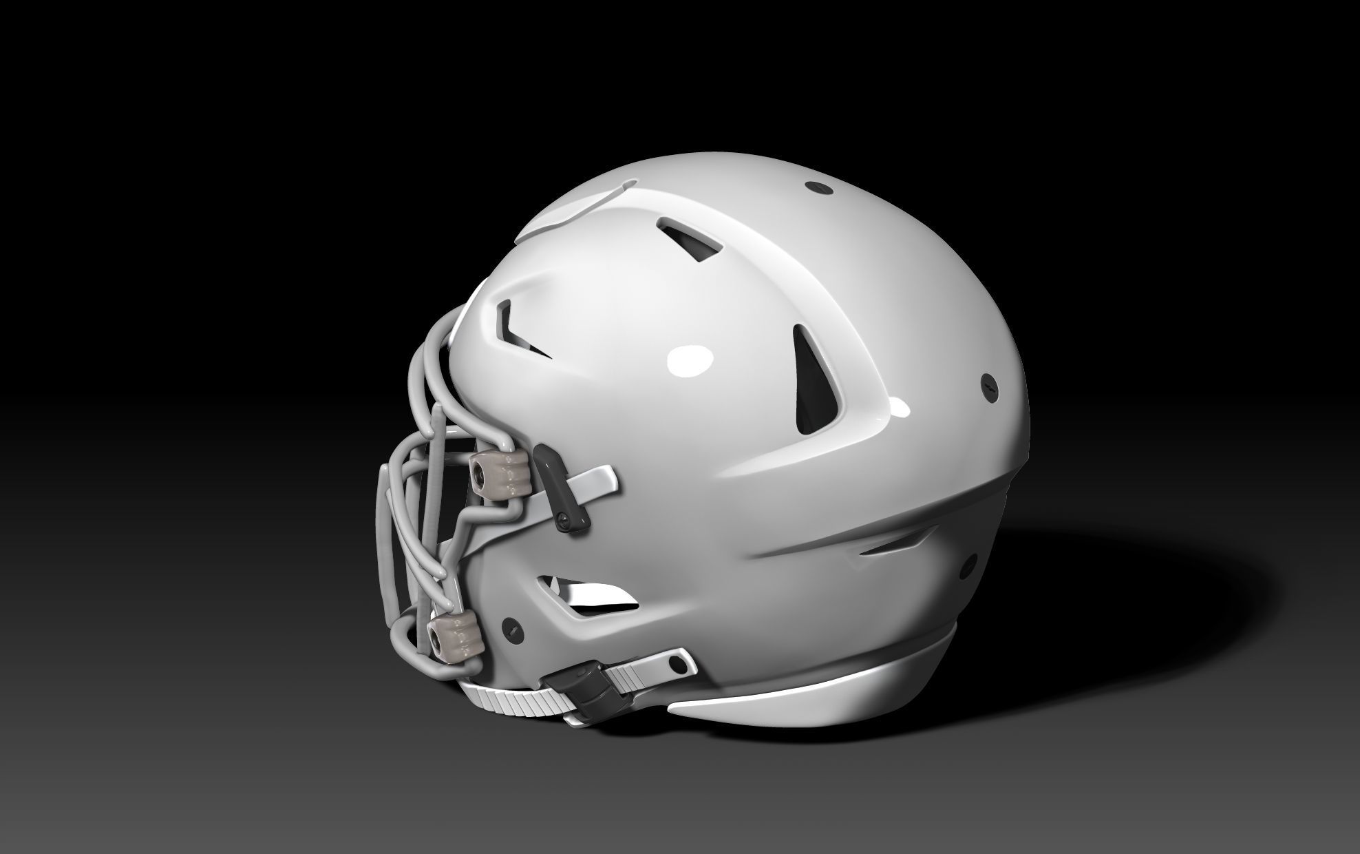 NFL Riddell SPEEDFLEX  helmet with padding 3D print model_13